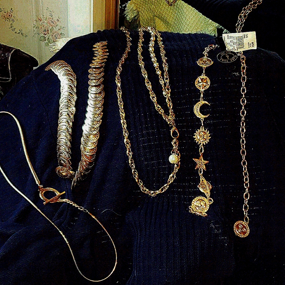 Gold vintage belts